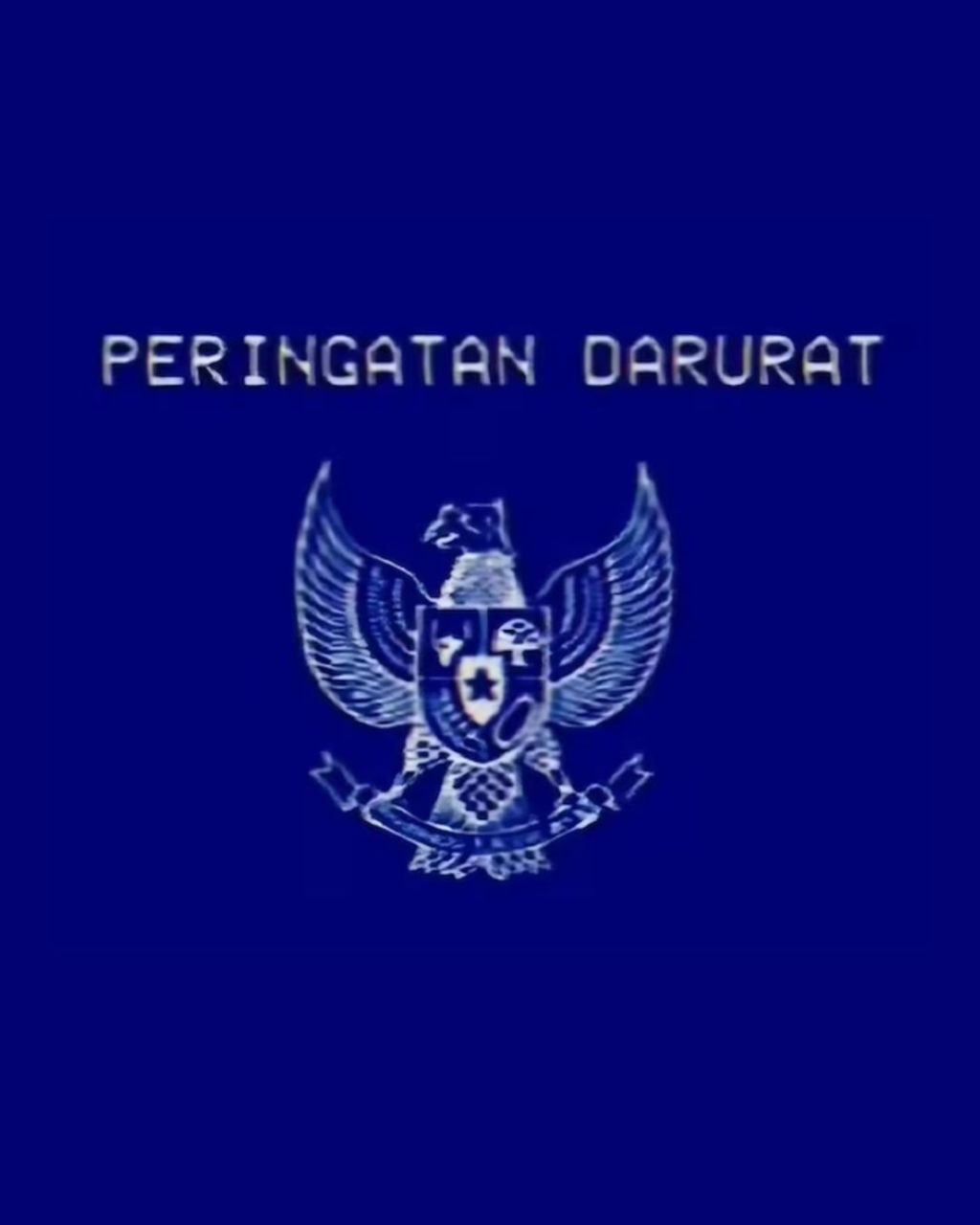 Garuda berlatar biru